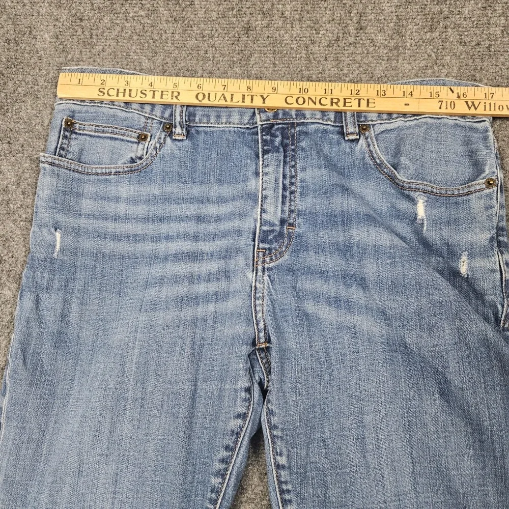 JCrew Mercantile‎ Flex Jeans 34x32 Slim Fit Light Wash Denim Stretch Casual